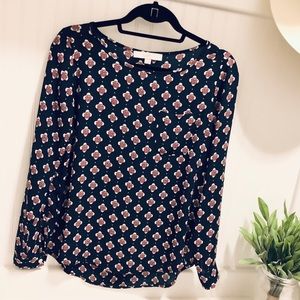 💙♥️🤍 Navy, Red & White Blouse